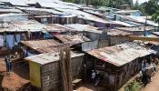 A shanty town in Freetown, Sierra Leone, in November 2013.