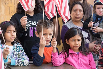 Crowds turned out for a Town Hall meeting in Los Angeles where Archbishop Jose H Gomez spoke on immigration Jan 14 2014 Courtesy of Victor Aleman vida nuevacom CNA