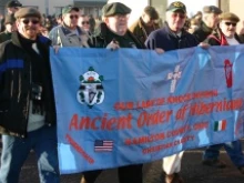 Members of the Ancient Order of Hibernians from Hamilton County, Ohio. 