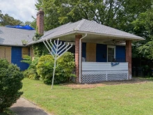 The Chabad Center for Jewish Life in Newark, Delaware, after an Aug. 25 arson attack. 