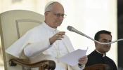 Pope Leo XIV addresses pilgrims gathered in St. Peter’s Square for his general audience on Wednesday, June 4, 2025.