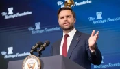 Vice President JD Vance speaks at a film-screening event April 1, 2025, at the Heritage Foundation in Washington, D.C.