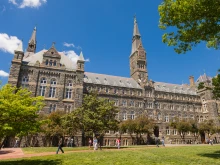 Georgetown University, located in Washington, DC, is the nation's oldest Catholic and Jesuit university.